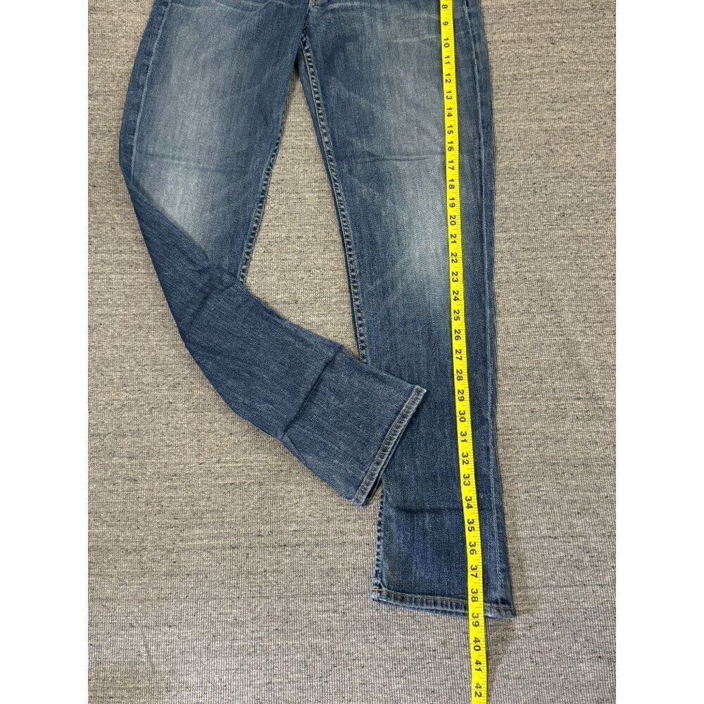 Hudson Blue Denim Skinny Jeans Women’s Mid Rise Size 30 x 30 Made in USA - Picture 8 of 16